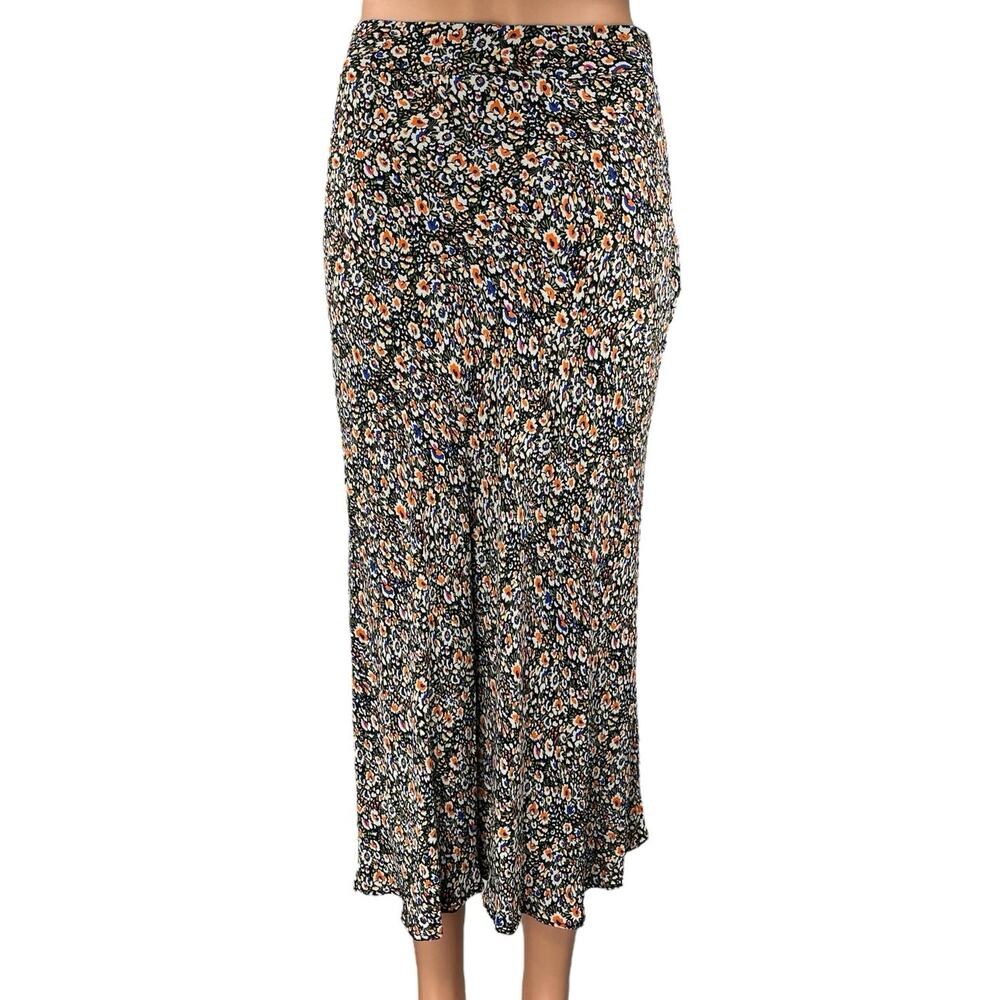 Boden Cecelia Multicolor Floral Print Side Zip Flowy Midi Maxi A-Line Skirt Sz 4